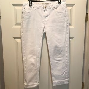 White Capri Jeans